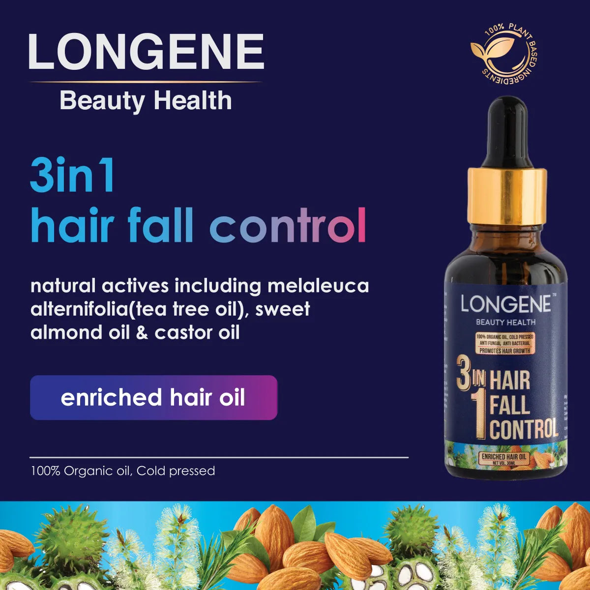 LONGENE 3in1 Hair Fall Control Oil