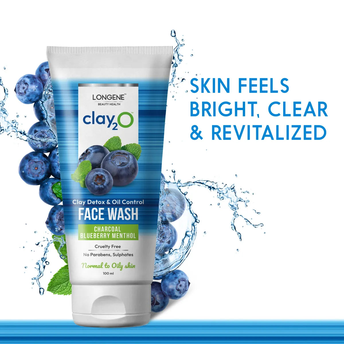 Charcoal Blueberry Menthol Face Wash