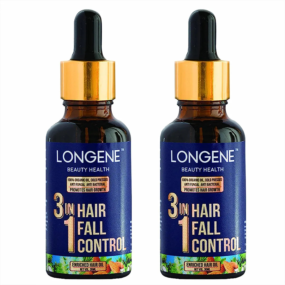 LONGENE 3in1 Hair Fall Control Oil - Pack of 2