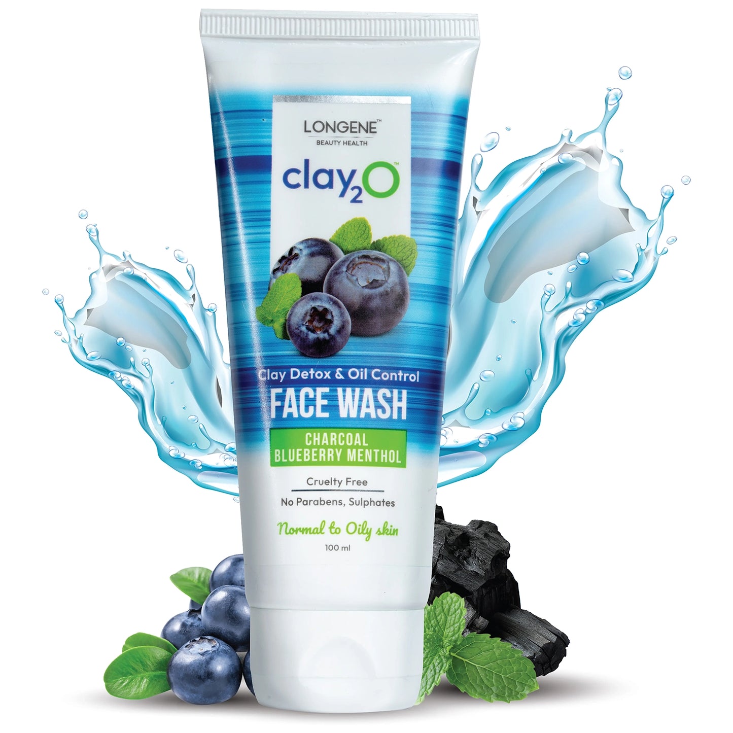 Charcoal Blueberry Menthol Face Wash