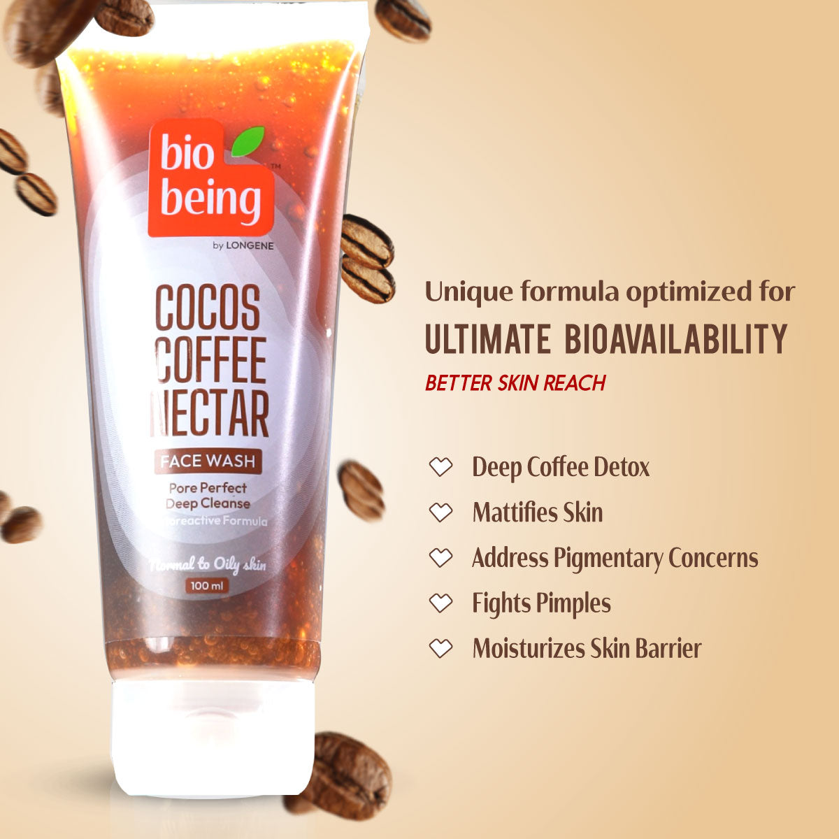 Cocos Coffee Nectar Face Wash - Pack of 2